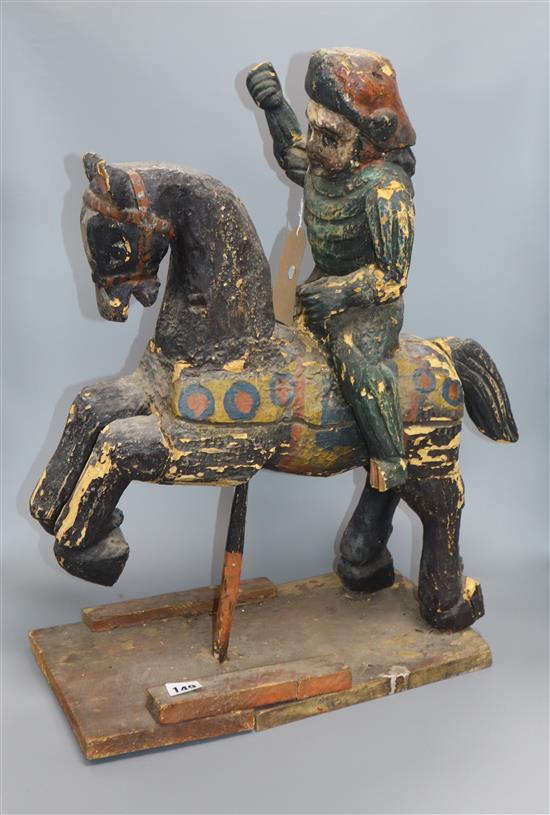 An Indian wooden sculpture, probably c.1900 height 62cm